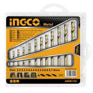[AKDB1125] AKDB1125 12 PCS METAL TWIST DRILL BITS SET
