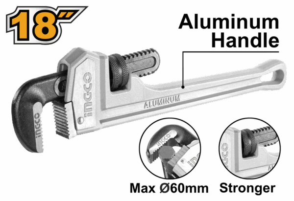 [HALPW0118] HALPW0118 ALUMINUM HANDLE PIPE WRENCH
