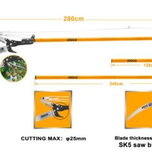 [HEPS25281] HEPS25281 EXTENDABLE POLE SAW AND PRUNER