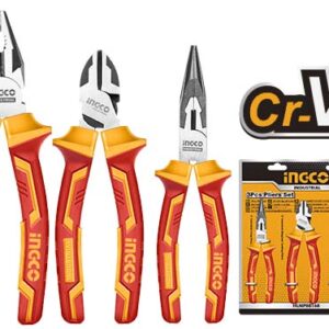 [HIKPS28318] HIKPS28318 3Pcs INSULATED PLIERS SET