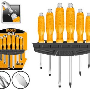 [HSGTDC180601] HSGTDC180601 6PCS GO-THROUGH SCREWDRIVER SET