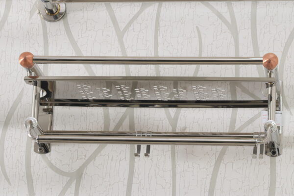 TOWEL ROD WITH SHELF