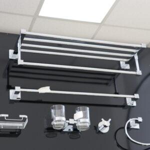 SILVER 6 PIECE BATHROOM SET