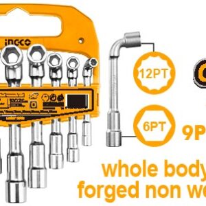 [LASWT0901] LASWT0901 L-ANGLED SOCKET WRENCH SET