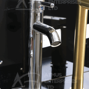 BS101H High Neck Curved Nose Basin Pillar Tap