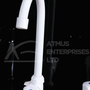 P07 Long Neck Kitchen Pillar Tap(White abs)