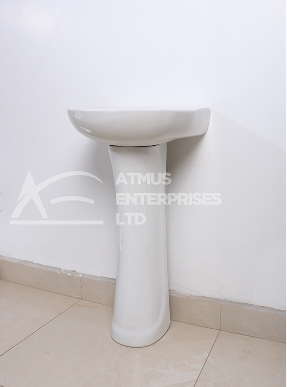 SAWA CERAMICS 3 SINK AND PEDESTAL