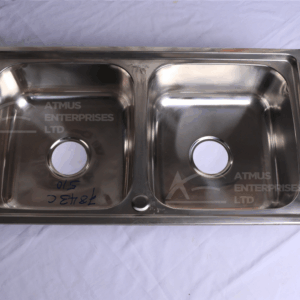 Double basin -No Drain Kitchen Sink
