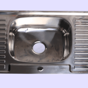 Single Basin Double Drain-Stainless Steel Kitchen Sink